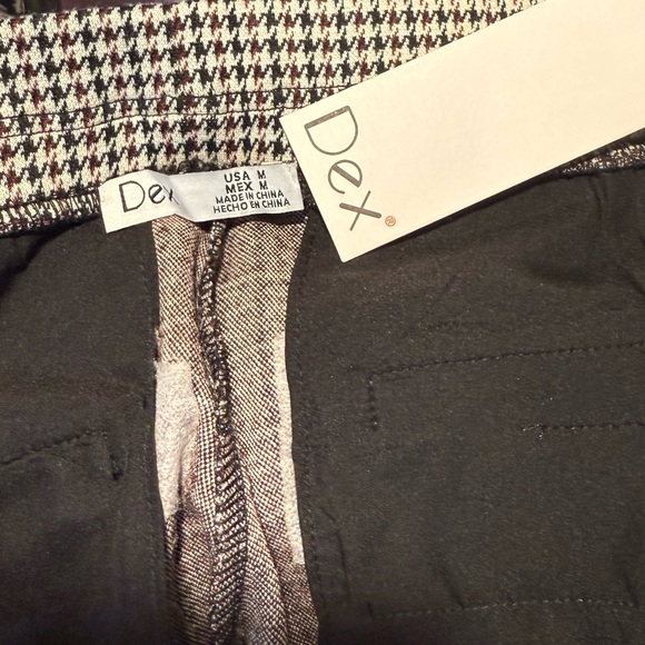 Dex Brown Black Cream Patterned Pants New W: 15” I: 29” R: 11 - Picture 6 of 7